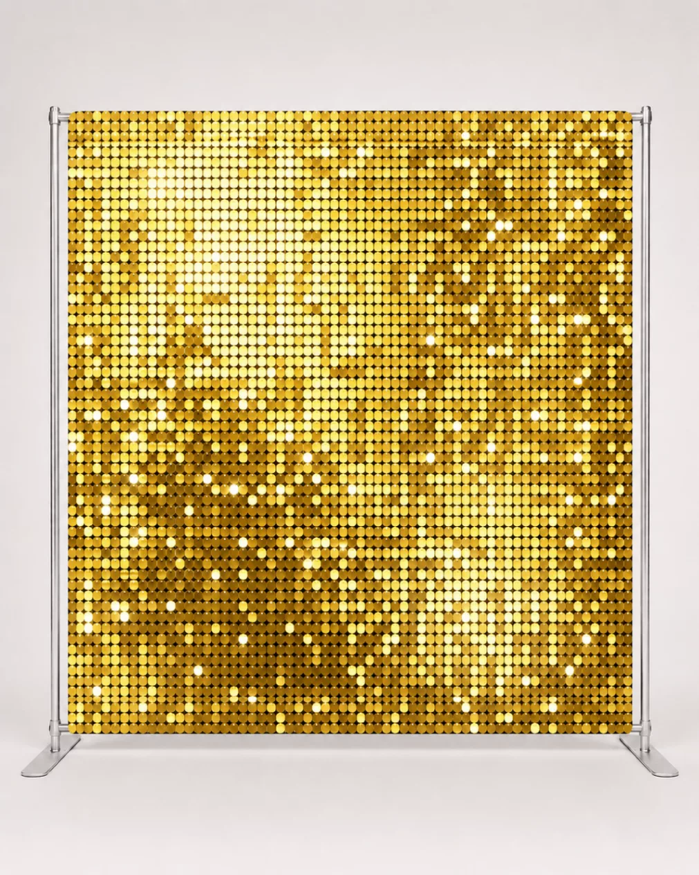 Gold shimmer photo booth backdrop