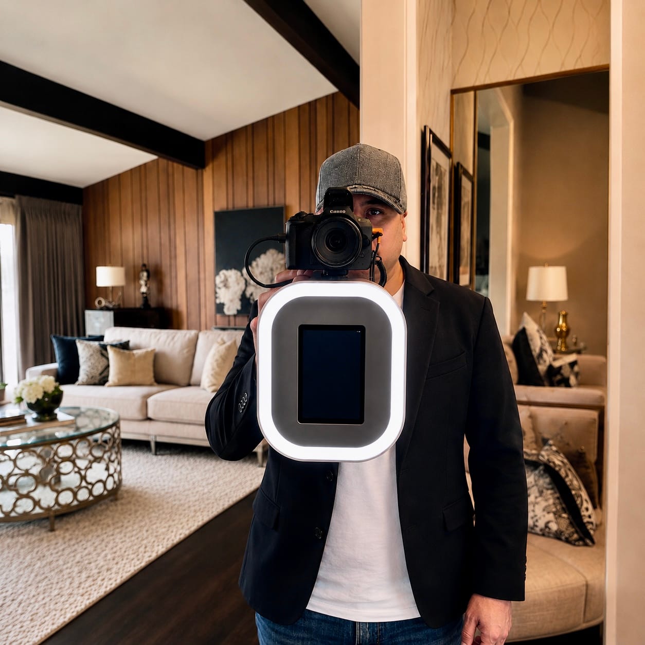 The handheld roaming photo booth equipment